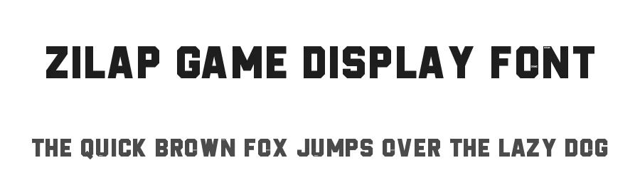 Zilap Game Display Font by LJ-Design Studios — Display Font