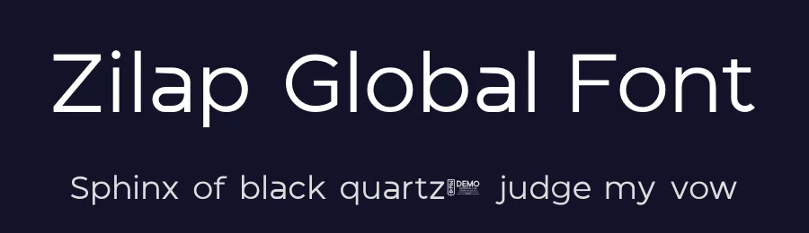 Zilap Global Font by Zilap Estudio — Sans Serif Font — thumbnail 2