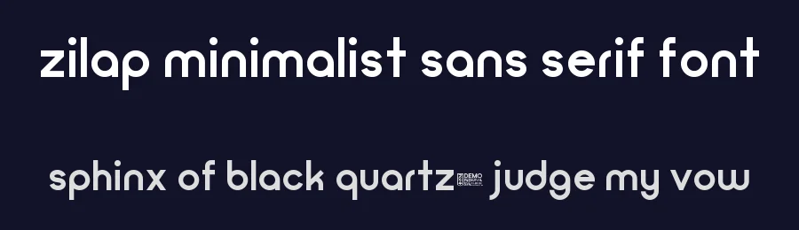 Zilap Minimalist Sans Serif Font by Zilap Estudio — Sans Serif Font — thumbnail 2