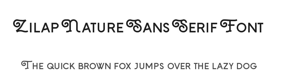 Zilap Nature Sans Serif Font by ZILAP ZP — Sans Serif Font
