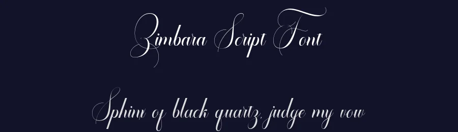 Zimbara Script Font by SlexStudio — Script Handwritten Font — thumbnail 2