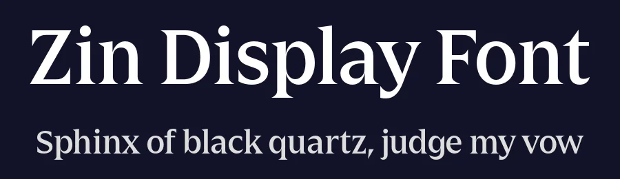 Zin Display Font by CarnokyType — Serif Font — thumbnail 2