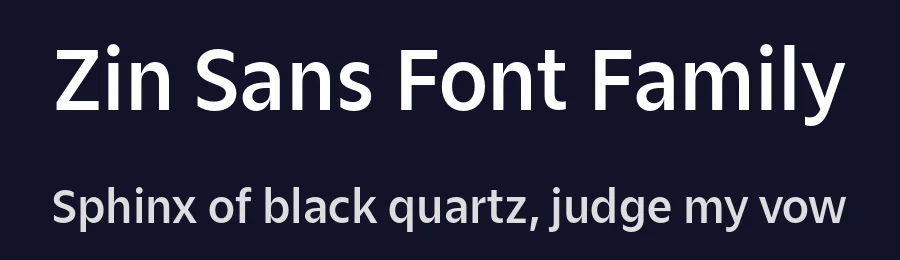 Zin Sans Font Family by CarnokyType — Sans Serif Font — thumbnail 2