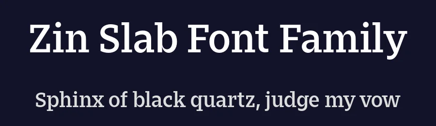 Zin Slab Font Family by CarnokyType — Slab Serif Font — thumbnail 2