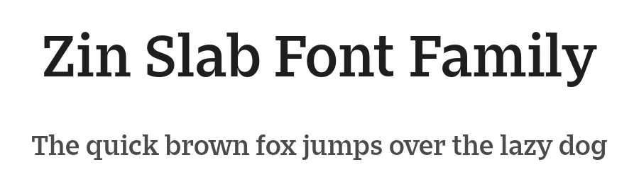 Zin Slab Font Family by CarnokyType — Slab Serif Font