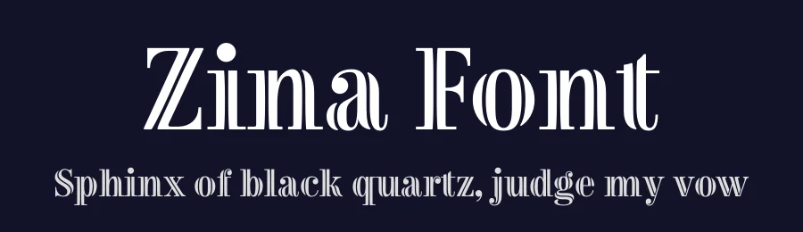 Zina Font by Indian Type Foundry — Display Font — thumbnail 2