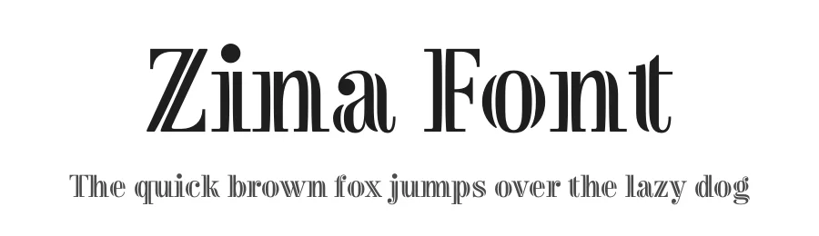 Zina Font by Indian Type Foundry — Display Font