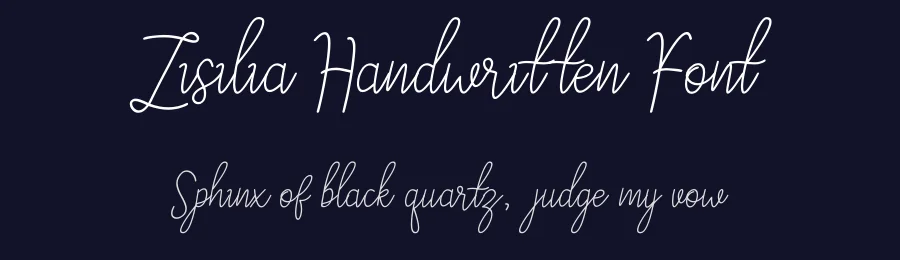 Zisilia Handwritten Font by kumsstudio — Script Handwritten Font — thumbnail 2