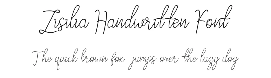 Zisilia Handwritten Font by kumsstudio — Script Handwritten Font
