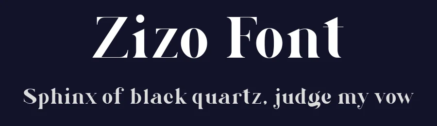 Zizo Font by Artyom Levanov — Serif Font — thumbnail 2