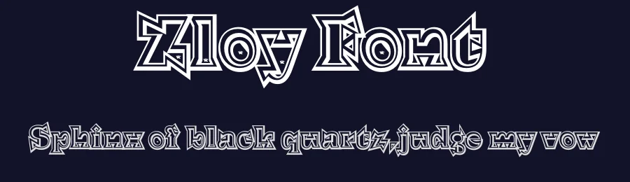 Zloy Font by Daria — Display Font — thumbnail 2