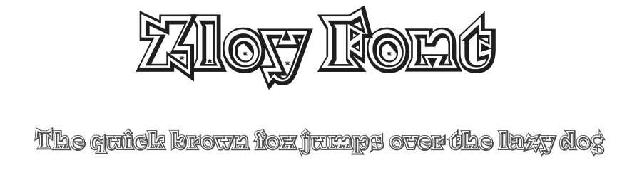 Zloy Font by Daria — Display Font