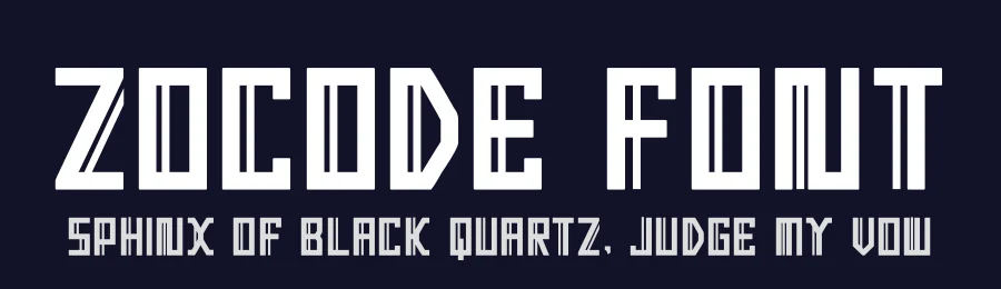 Zocode Font by hayoyuka8 — Display Font — thumbnail 2