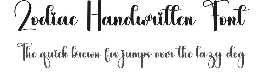 Zodiac Handwritten Font by andikastudio — Script Handwritten Font