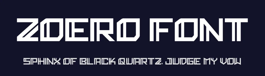 Zoero Font by hayoyuka8 — Display Font — thumbnail 2