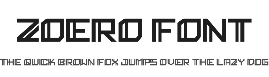 Zoero Font by hayoyuka8 — Display Font