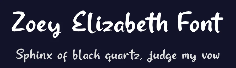 Zoey Elizabeth Font by glorytype — Script Handwritten Font — thumbnail 2