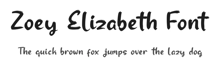 Zoey Elizabeth Font by glorytype — Script Handwritten Font
