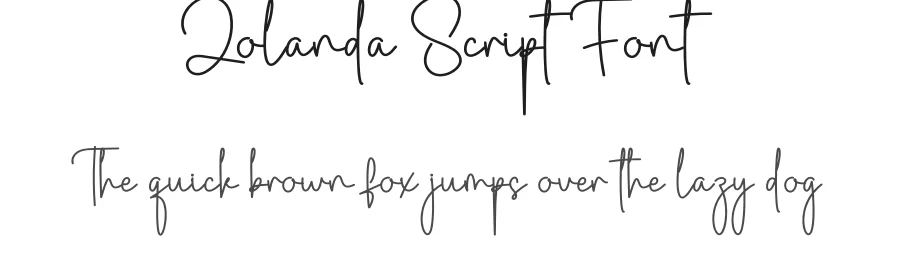 Zolanda Script Font by creativeletter — Script Handwritten Font