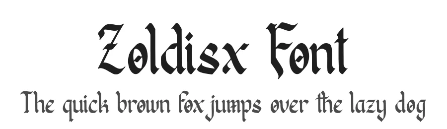 Zoldisx Font by Denustudios — Blackletter Font
