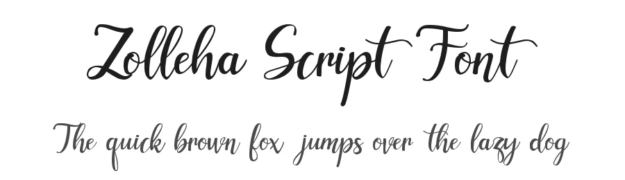 Zolleha Script Font by pandanwangi — Script Handwritten Font