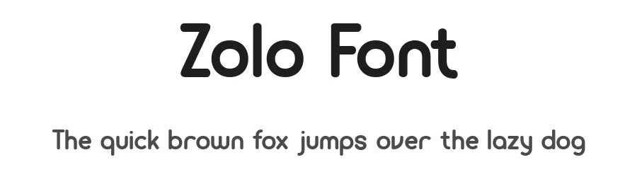 Zolo Font by Flawless And Co β Sans Serif Font