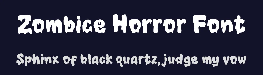 Zombice Horror Font by Mighty Gummy Factory — Display Font — thumbnail 2