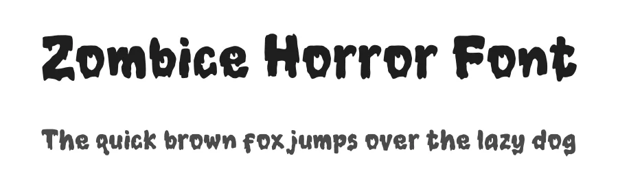 Zombice Horror Font by Mighty Gummy Factory — Display Font