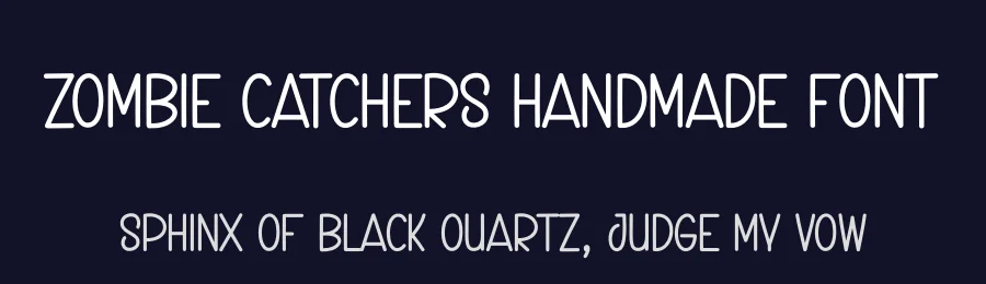 Zombie Catchers Handmade Font by creativeletter — Display Font — thumbnail 2