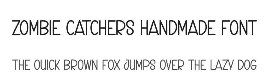 Zombie Catchers Handmade Font by creativeletter — Display Font