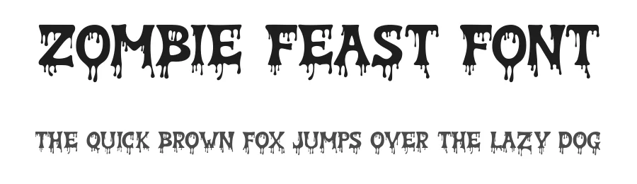 Zombie Feast Font by Beary Type Studio โ Display Font