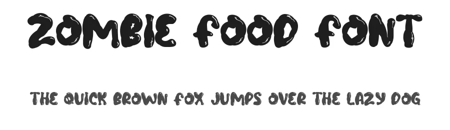 Zombie Food Font by nihstudio — Decorative Font