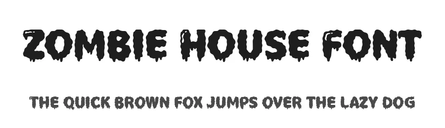 Zombie House Font
