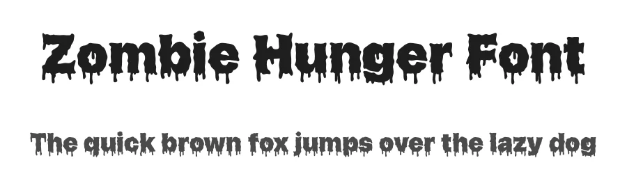 Zombie Hunger Font by Ronny_STD — Blackletter Font