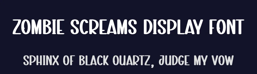 Zombie Screams Display Font by creativeletter — Display Font — thumbnail 2