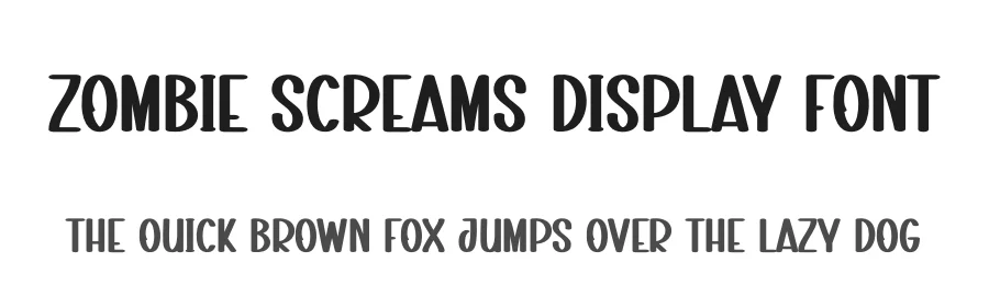 Zombie Screams Display Font by creativeletter — Display Font