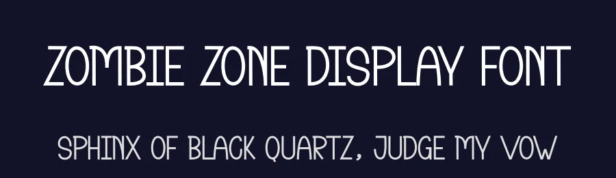 Zombie Zone Display Font by andikastudio — Display Font — thumbnail 2