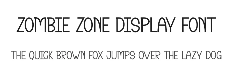 Zombie Zone Display Font by andikastudio — Display Font