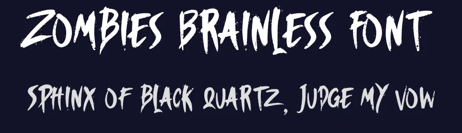 Zombies Brainless Font by Dhabee — Script Handwritten Font — thumbnail 2