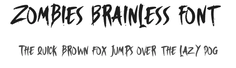 Zombies Brainless Font by Dhabee — Script Handwritten Font
