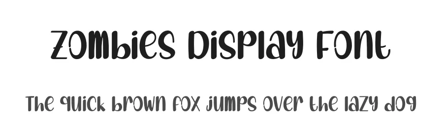 Zombies Display Font by andikastudio — Display Font