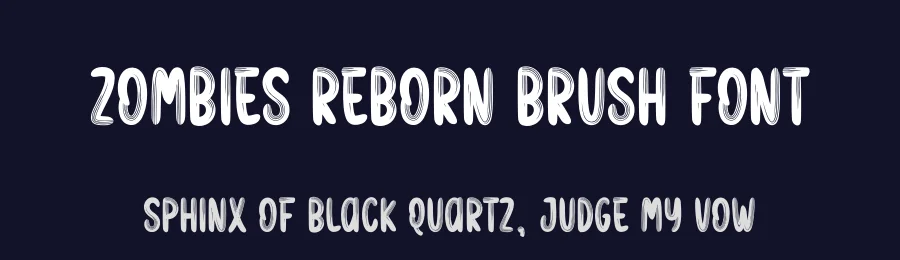 Zombies Reborn Brush Font by creativeletter — Script Handwritten Font — thumbnail 2