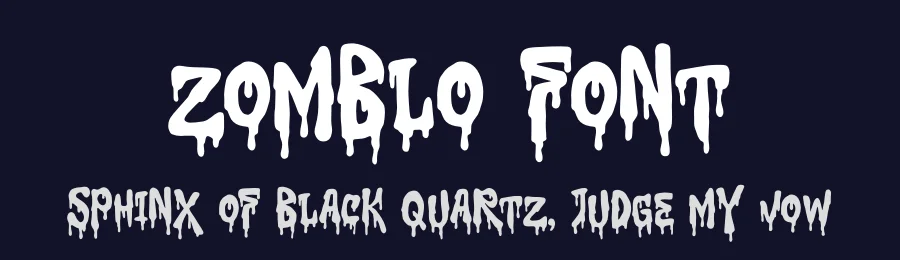 Zomblo Font by Denustudios — Decorative Font — thumbnail 2