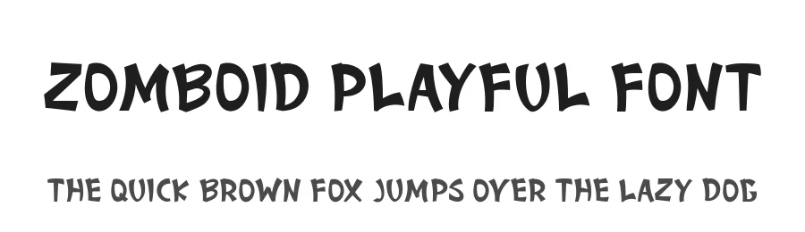 Zomboid Playful Font by eemadsgn. — Display Font