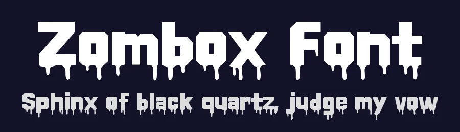 Zombox Font by Step by Type — Display Font — thumbnail 2