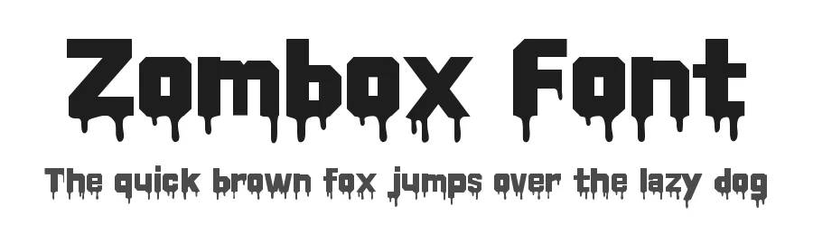 Zombox Font by Step by Type — Display Font