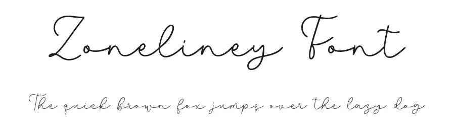 Zoneliney Font by qwrtype — Script Handwritten Font