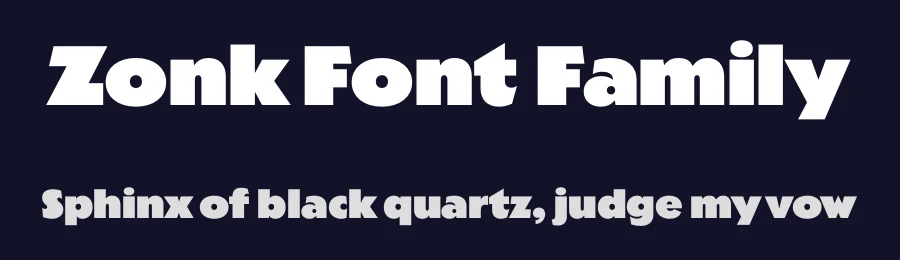 Zonk Font Family by Mark Butchko — Sans Serif Font — thumbnail 2