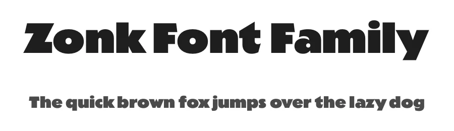 Zonk Font Family by Mark Butchko — Sans Serif Font