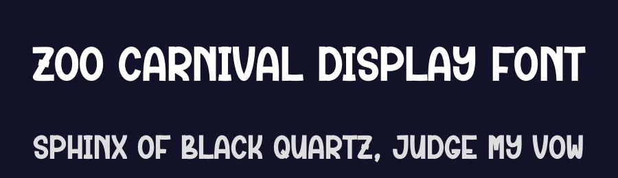 Zoo Carnival Display Font by andikastudio — Display Font — thumbnail 2